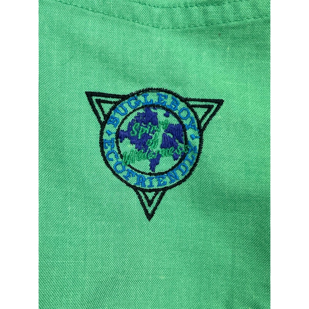 Vintage Bugle Boy  Spirit‎ of Wilderness Green Button up shirt size Medium - Picture 2 of 5